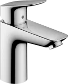 Hansgrohe Logis Смеситель для раковины 100, однорычажный, со сливным клапаном Push-Open, хром 71107000