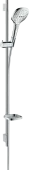 Hansgrohe Raindance Select E Душевой набор 120 3jet со штангой 90 см и мыльницей, хром 26621000