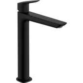 Hansgrohe Logis Смеситель для раковины, однорычажный, 240 Fine, без сливного гарнитура, матовый черный, 71258670