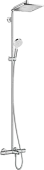 Hansgrohe Crometta E Showerpipe 240 1jet с термостатом для ванны, хром 27298000