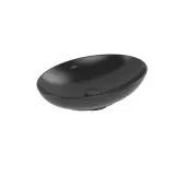 Villeroy & Boch Loop & Friends Раковина для установки на столешницу, 560 x 385 x 120 mm, Pure Black CeramicPlus, без перелива 4A4701R7