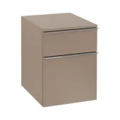 Villeroy & Boch Venticello Шкаф Боковой, 1 дверь, 1 выдвижной ящик, 404 x 866 x 372 mm, Truffle Grey / Truffle Grey A95401VG