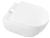 Villeroy & Boch Subway 2.0 Унитаз с открытым смывным краем, настенный, с DirectFlush / ViFresh, Альпийский белый c покрытием С+, с сиденьем 5614A1R1