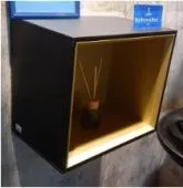 Villeroy & Boch Finion полочка подвесная 418 x 340 x 270 вставка-Gold matt корпус- Black matt Подсветок 1 F580HFPD