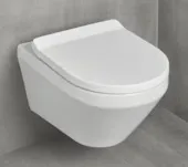 Villeroy & Boch Architectura Комбинированная упаковка подвесной унитаз со смывом TwistFlush[e³],с сиденьем Альпийский белый 4616CB01