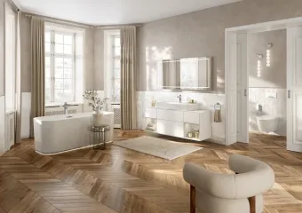 Villeroy & Boch Kлавиша смыва Supreo (только для инсталляции Supreo), Смыв с 2 объемами, Белое Стекло V99442RE