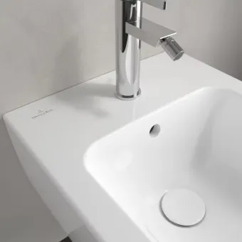 Villeroy & Boch Venticello Биде, настенный, 375 x 560 mm, Альпийский белый CeramicPlus 441100R1
