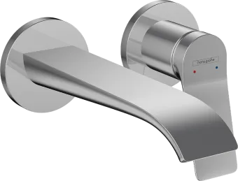 Hansgrohe Vivenis Смеситель для раковины, настенный, однорычажный, скрытого монтажа, настенный, с изливом 19,2 см, хром 75050000