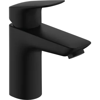 Hansgrohe Logis Смеситель для раковины 100, однорычажный, без сливного набора, матовый черный, 71101670 