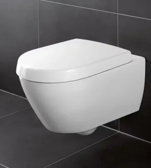 Villeroy & Boch Subway 2.0 Сиденье с крышкой для унитаза, с функцией автоматического опускания (SoftClosing), со снимаемым сиденьем (QuickRelease), Альпийский белый 9M68S101