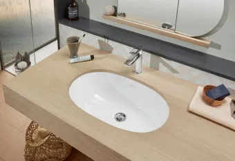 Villeroy & Boch O.novo Раковина для установки под столешницу, внутренний размер 530 x 320 x 150 mm, Альпийский белый CeramicPlus, с переливом 416250R1