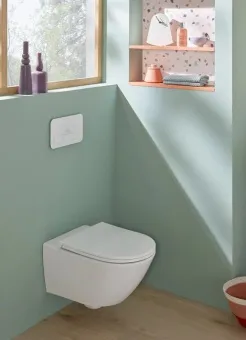 Villeroy & Boch Universo TwistFlush Комбинированная упаковка, настенный, смыв TwistFlush, Альпийский белый 4670T901