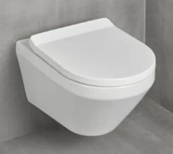 Villeroy & Boch Architectura Комбинированная упаковка подвесной унитаз со смывом TwistFlush[e³],с сиденьем Альпийский белый 4616CB01