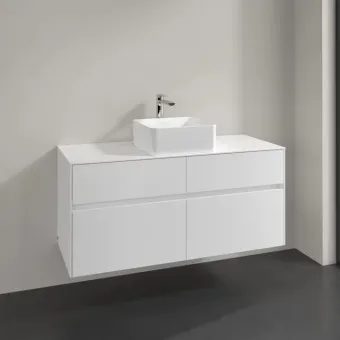 Villeroy & Boch Collaro Тумба под раковину, 4 выдвижных ящика, 1200 x 548 x 500 mm, White Matt / White Matt C04100MS