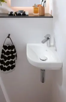 Villeroy & Boch Subway 3.0 Угловая раковина, 320 x 320 x 145 mm, Альпийский белый, без перелива, нешлифованный 43714601