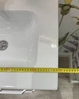 Gustavsberg Scandinavic КОМПЛЕКТ Тумба под раковину, 2 выдвижных ящика, 600 x 470 mm, Белый матовый + Pаковина для установки на тумбу GB71CCVU60MS00+4A366001