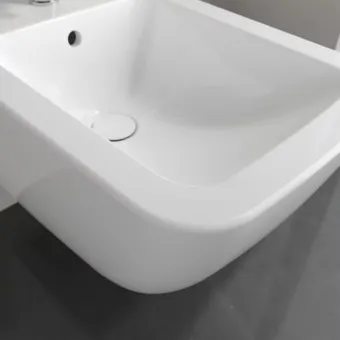 Villeroy & Boch Venticello Биде, настенный, 375 x 560 mm, Альпийский белый CeramicPlus 441100R1