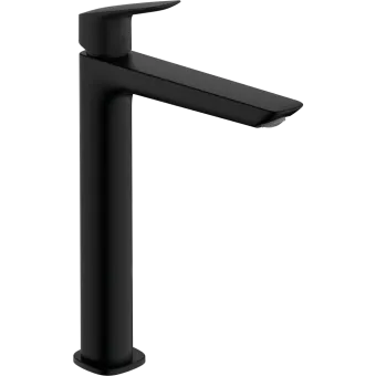 Hansgrohe Logis Смеситель для раковины, однорычажный, 240 Fine, без сливного гарнитура, матовый черный, 71258670