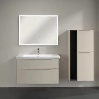 Villeroy & Boch Subway 3.0 Средний шкаф, 2 двери, 574 x 1200 x 346 mm, Cashmere Grey / Cashmere Grey C59902VN