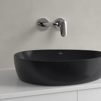 Villeroy & Boch Antao Раковина для установки на столешницу, 510 x 400 x 146 mm, Pure Black CeramicPlus, без перелива 4A7351R7