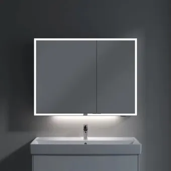 Villeroy & Boch My View Now Настенный зеркальный шкаф, с подсветкой, 1000 x 750 x 168 mm A4551000