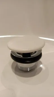 Villeroy & Boch Аксессуары Незапираемый донный клапан с решеткой,с керамической крышкой 75 x 110 x 75 mm, Альпийский белый 68350001