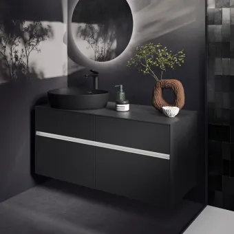 Villeroy & Boch Antao Раковина для установки на столешницу, 510 x 400 x 146 mm, Pure Black CeramicPlus, без перелива 4A7351R7