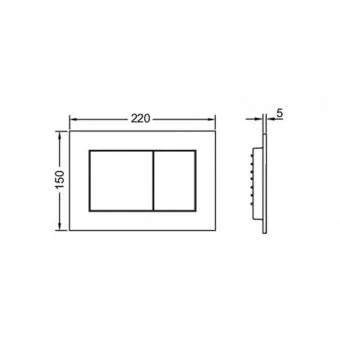 TECE 9400412 TECEbase BASE 2.0 Комплект инсталляции 4 в 1 с панелью смыва ТЕСЕnow, цвет хром глянцевый, для установки подвесного унитаза
