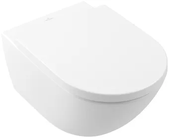 Villeroy & Boch Subway 3.0 Унитаз с открытым смывным краем, настенный, смыв TwistFlush, Stone White (Белый матовый) CeramicPlus Мос2 4670T0RW Уценка