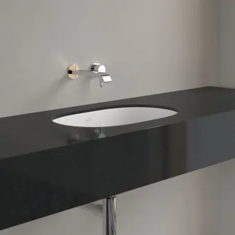 Villeroy & Boch O.novo Раковина для установки под столешницу, внутренний размер 530 x 320 x 150 mm, Альпийский белый CeramicPlus, с переливом 416250R1