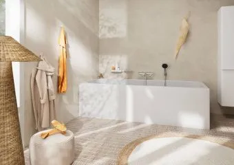 Hansgrohe Tecturis S Однорычажный смеситель для ванны наружного монтажа, хром 73422000