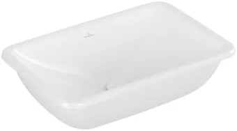 Villeroy & Boch Loop & Friends Раковина для установки под столешницу, внутренний размер 540 x 340 x 135 mm, Альпийский белый, без перелива, наружная сторона покрыта глазурью 4A570101