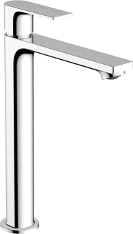Hansgrohe Rebris E Смеситель для раковины-чаши 240, однорычажный, CoolStart, со сливным гарнитуром, хром 72581000