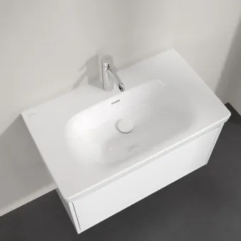 Villeroy & Boch Skyla Pаковина для установки на тумбу, 800 x 460 x 160 mm, с переливом, Альпийский белый 5A518001