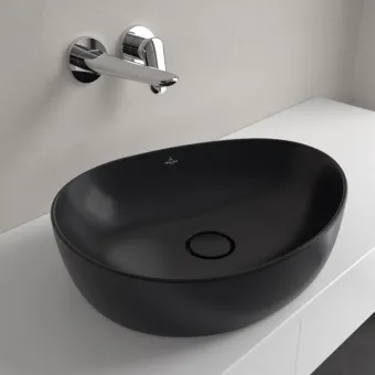 Villeroy & Boch Antao Раковина для установки на столешницу, 510 x 400 x 146 mm, Pure Black CeramicPlus, без перелива 4A7351R7