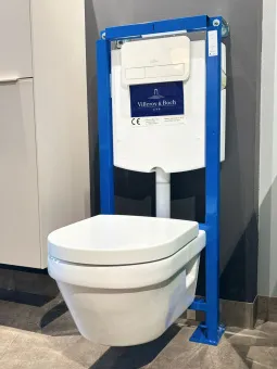 Villeroy & Boch Комплект 3 в 1 Унитаз с сиденьем+Инсталляционная система+Клавиша смыва 568СDR01