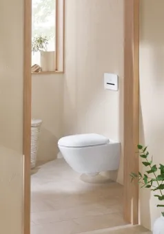 Villeroy & Boch Antao Сиденье с крышкой для унитаза, с функцией автоматического опускания (SoftClosing), со снимаемым сиденьем (QuickRelease), Stone White (Белый матовый ) 8M67S1RW