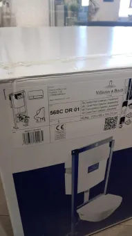 Villeroy & Boch Комплект 3 в 1 Унитаз с сиденьем+Инсталляционная система+Клавиша смыва 568СDR01