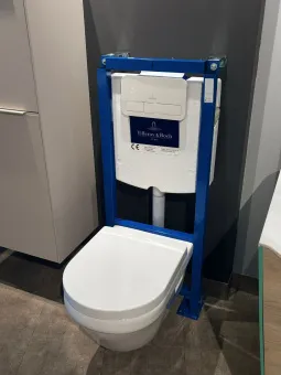 Villeroy & Boch Комплект 3 в 1 Унитаз с сиденьем+Инсталляционная система+Клавиша смыва 568СDR01