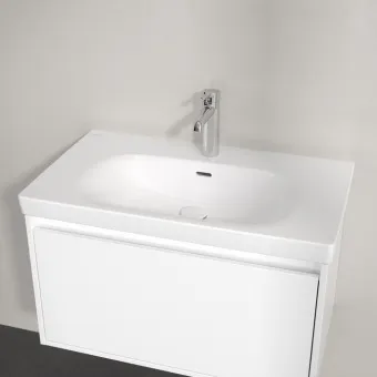 Villeroy & Boch Skyla Pаковина для установки на тумбу, 800 x 460 x 160 mm, с переливом, Альпийский белый 5A518001