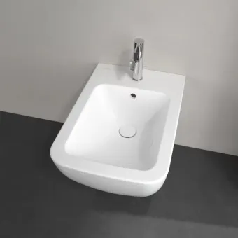 Villeroy & Boch Venticello Биде, настенный, 375 x 560 mm, Альпийский белый CeramicPlus 441100R1