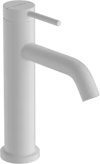 Hansgrohe, Tecturis S, Смеситель для раковины 110, однорычажный, со сливным гарнитуром, матовый белый 73310700