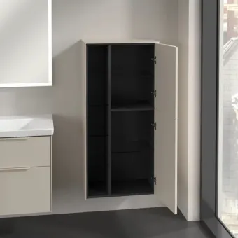 Villeroy & Boch Subway 3.0 Средний шкаф, 2 двери, 574 x 1200 x 346 mm, Cashmere Grey / Cashmere Grey C59902VN