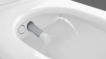 Villeroy & Boch ViClean-I200 унитаз-биде, унитаз с вертикальным смывом с открытым смывным краем, Альпийский белый CeramicPlus V0E200R1