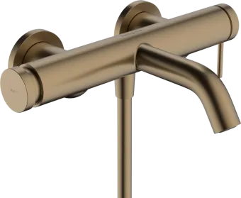 Hansgrohe Tecturis S Однорычажный смеситель для ванны наружного монтажа, шлифованная бронза 73422140