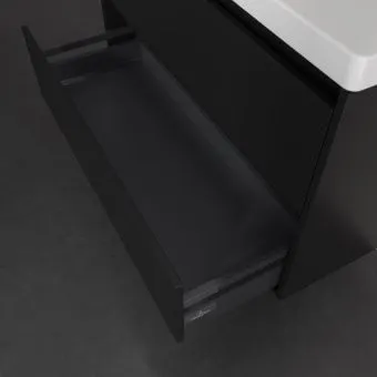 Villeroy & Boch Skyla Тумба под раковину, 2 выдвижных ящика, 972 x 596 x 439 mm, Soft Green +Skyla Pаковина для установки на тумбу, 1000 x 470 x 165 mm, с переливом, Альпийский белый C79900VL+5A51A501
