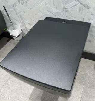 Villeroy & Boch Memento 2.0 Унитаз с открытым смывным краем, настенный, смыв DirectFlush, Pure Black CeramicPlus, без сиденья 4633R0R7