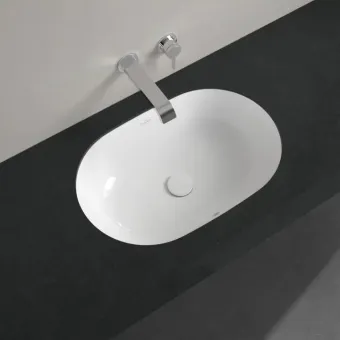Villeroy & Boch Architectura Раковина для установки под столешницу, внутренний размер 570 x 375x 125 mm, Альпийский белый, с переливом 5A766001