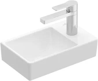 Villeroy & Boch Avento Раковина компактная, 360 x 220 x 110 mm, Альпийский белый, без перелива, см справа 43003L01