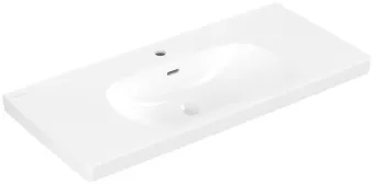 Villeroy & Boch Skyla Pаковина для установки на тумбу, 1000 x 470 x 165 mm, с переливом, Альпийский белый 5A51A501